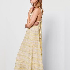 Elegant Yellow Maxi Dress